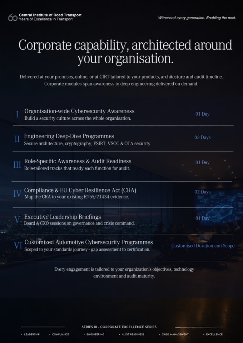 Series III — Corporate Excellence Series